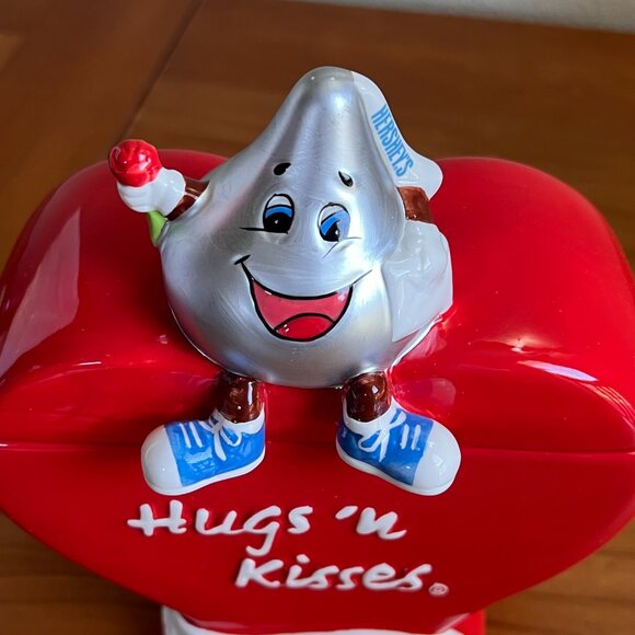 Hershey's Chocolate Kisses Candy Jar, Heart Candy Jar, Trinket Box, Valentines - Picture 7 of 7